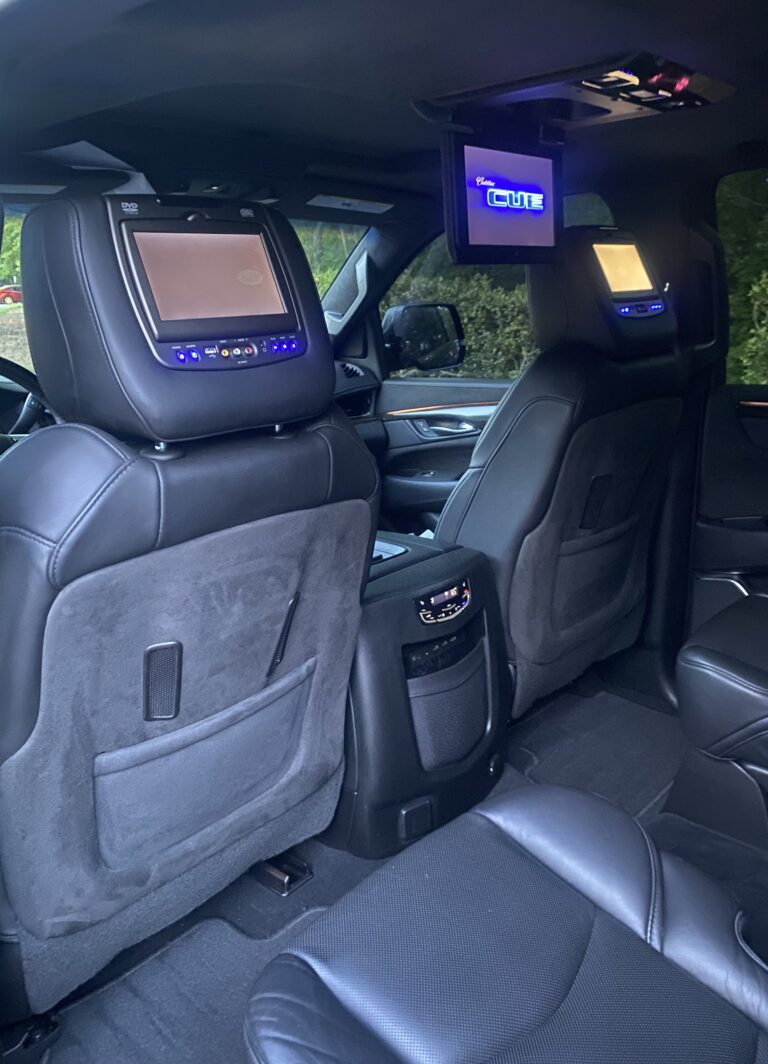 escalade interior headrest screens